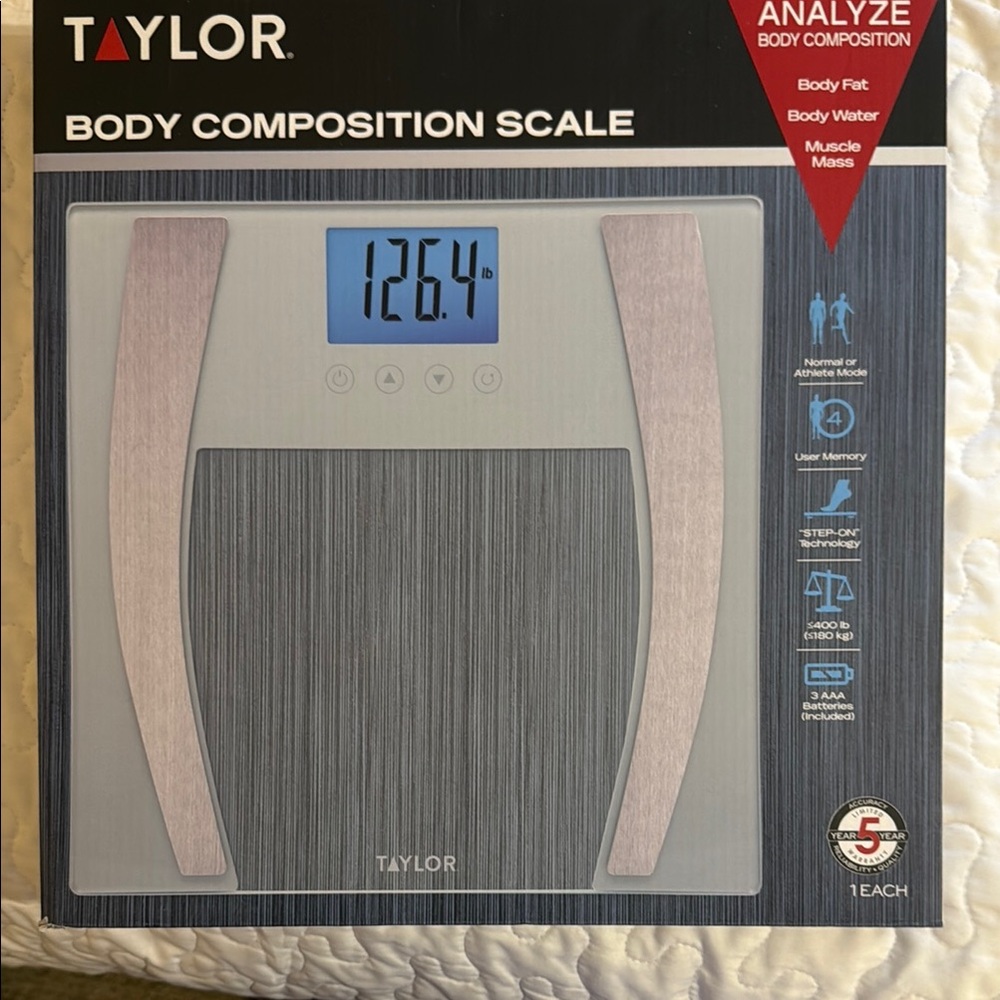 Taylor Body Composition Scale with Blue Display
